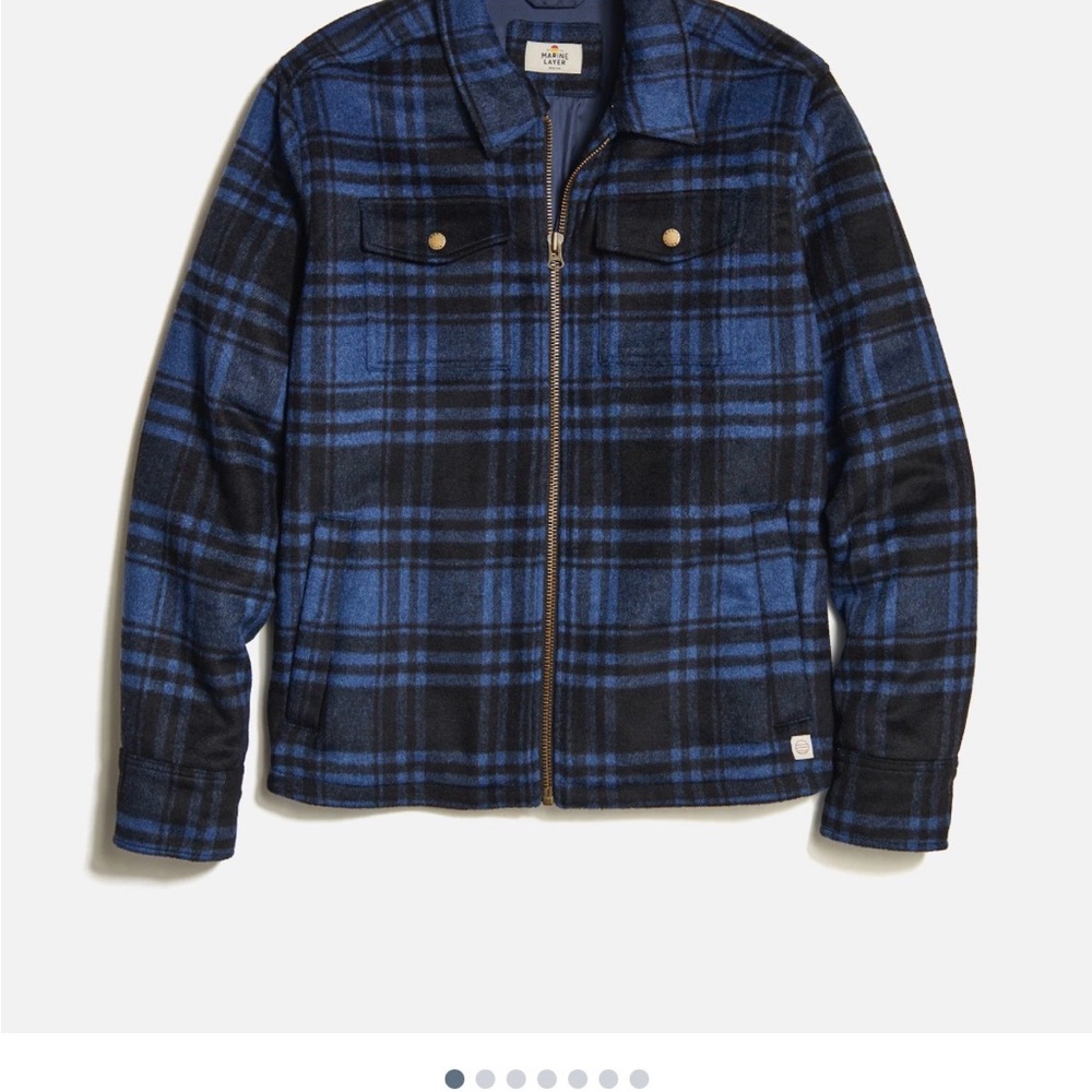 Marine Layer Men’s Brushed Wool Zip Jacket